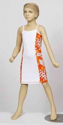 Girls'  Hibiscus Dress – 100% Cotton Elegance