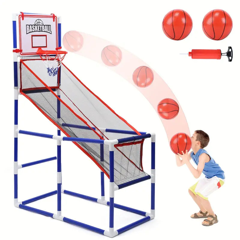 Basketball Hoop Arcade Game, Basketball Hoop Indoor Outdoor W/4 Or 2 Balls, Basketball Game Toys Gifts For Kids & Toddlers Boys Girls