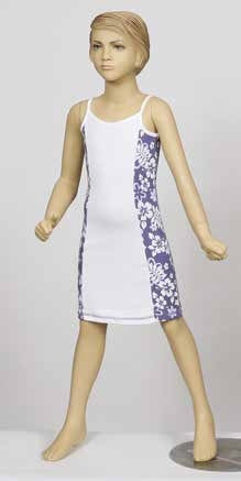 Girls'  Hibiscus Dress – 100% Cotton Elegance