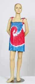 Girls' Smocked Tie-Dye Dress – 100% Cotton