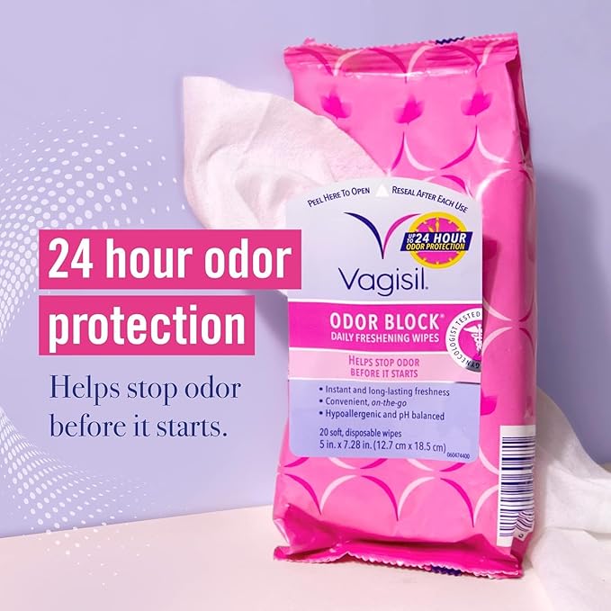 Vagisil Odor Block Daily Freshening Wipes