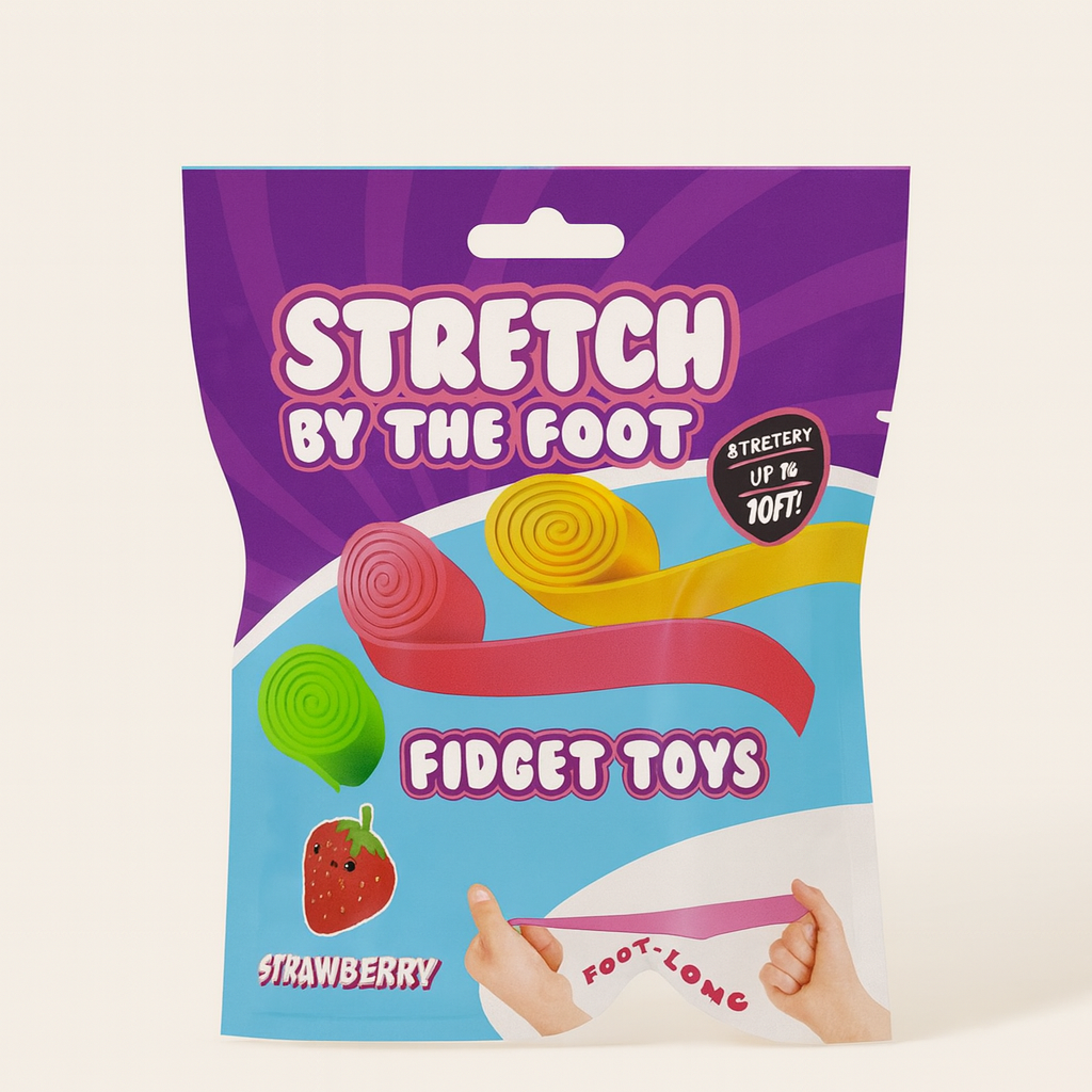 Stretch By The Foot Strawberry-Scented Sensory Toy