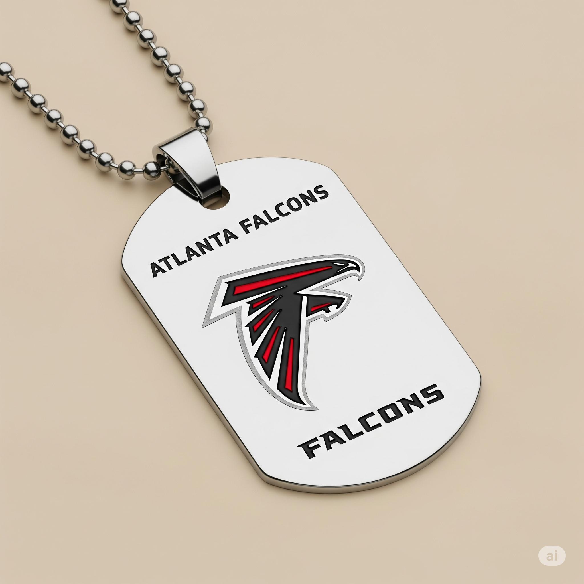 Atlanta Falcons Dog Tag Necklace