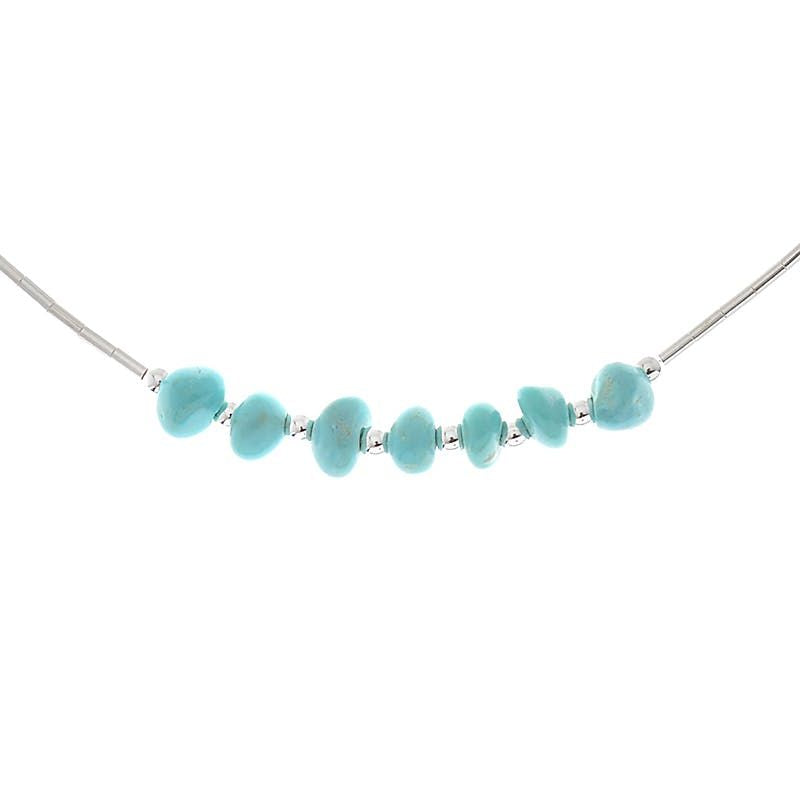 Sterling Silver Nugget Anklet 10"