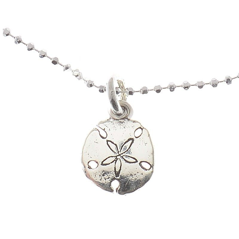 Sterling Silver Sand Dollar Anklet 10"