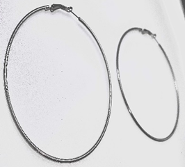 JEWELRY FASHION XLarge Plain Hoop Earring
