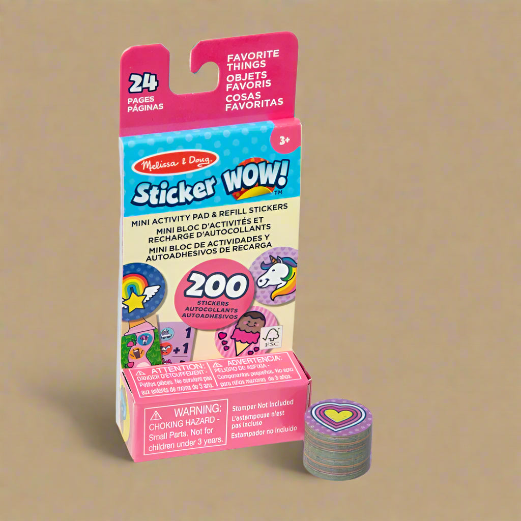 Melissa & Doug Sticker WOW! Mini Activity Pad with Refill Stickers
