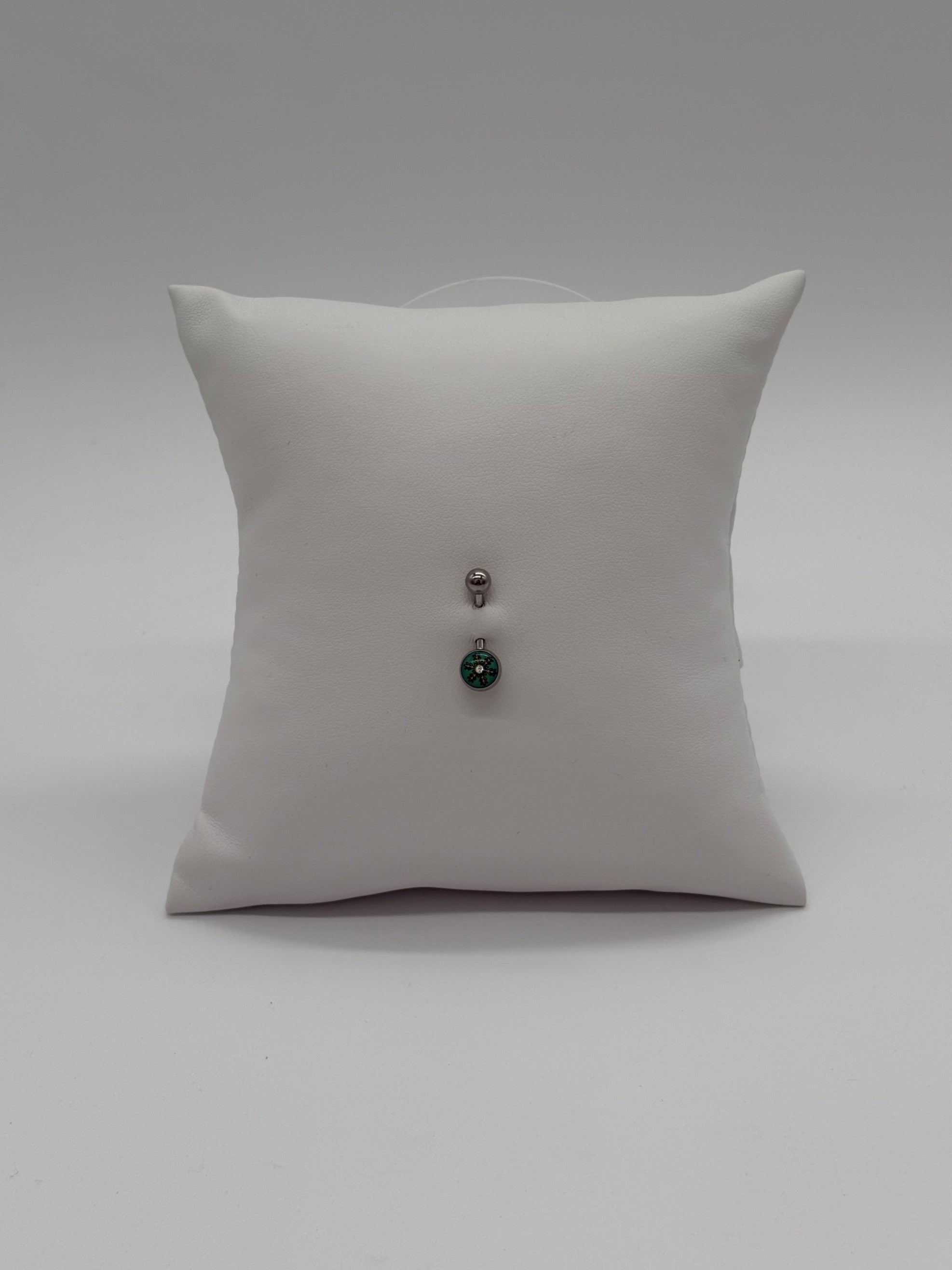 Titanium Snowflake Logo Belly Button Ring