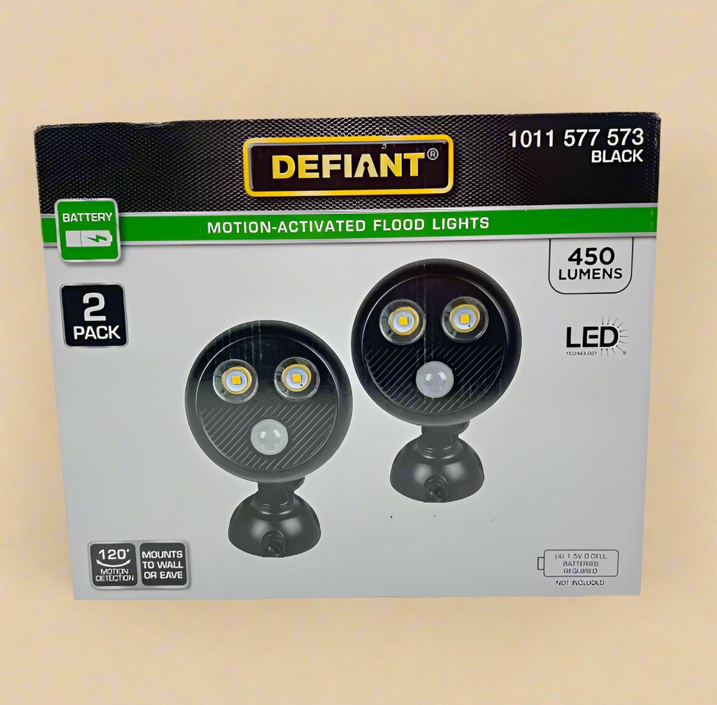 Defiant 2-Pack Motion-Activated Flood Lights