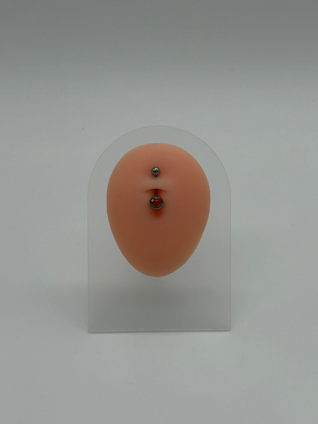 Titanium Heart Logo Belly Button Ring