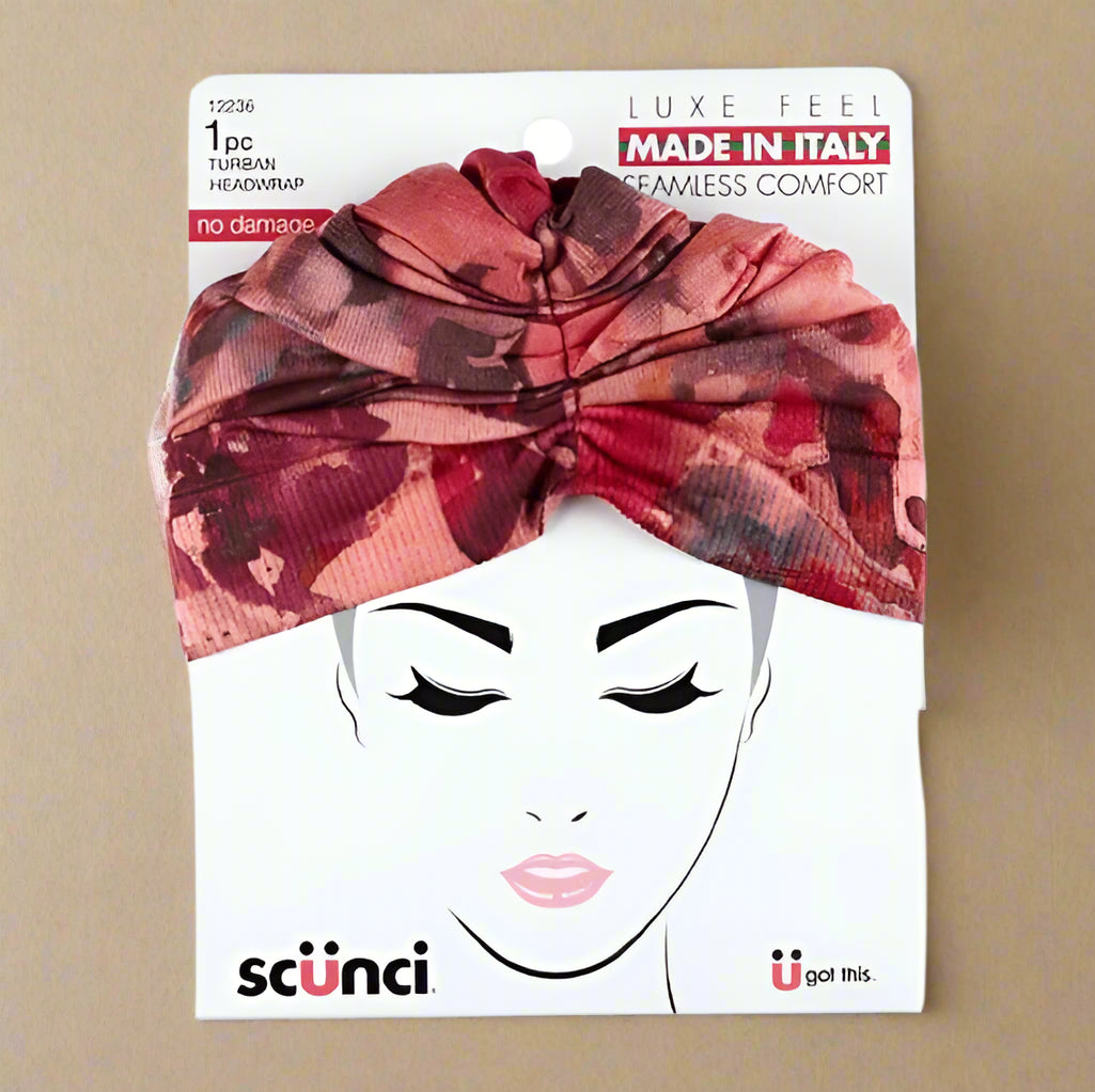Scunci Knit Turban Headwrap – Sunset Bloom Edition