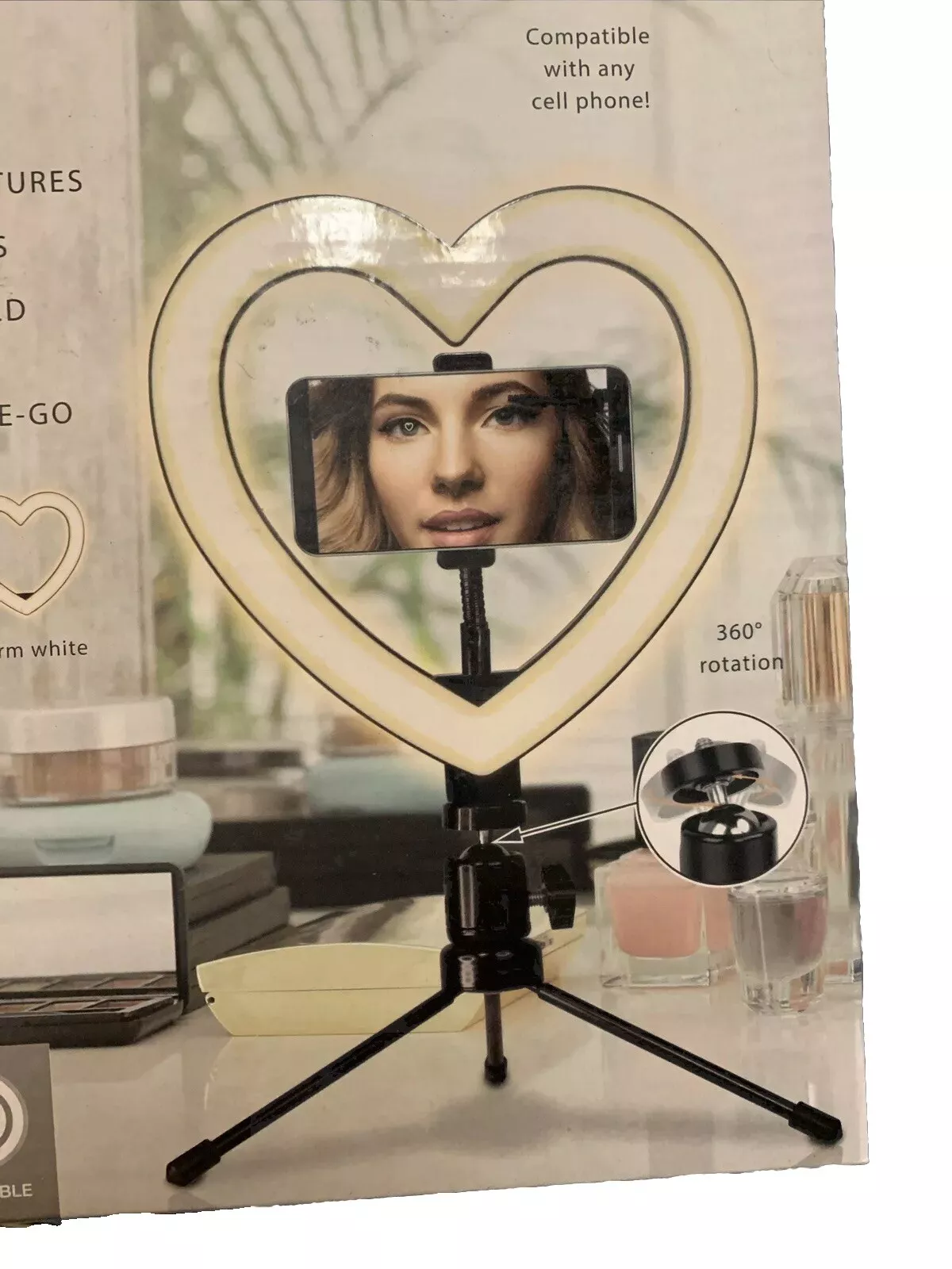 BROOKSTONE 8' INCH HEART RING LIGHT