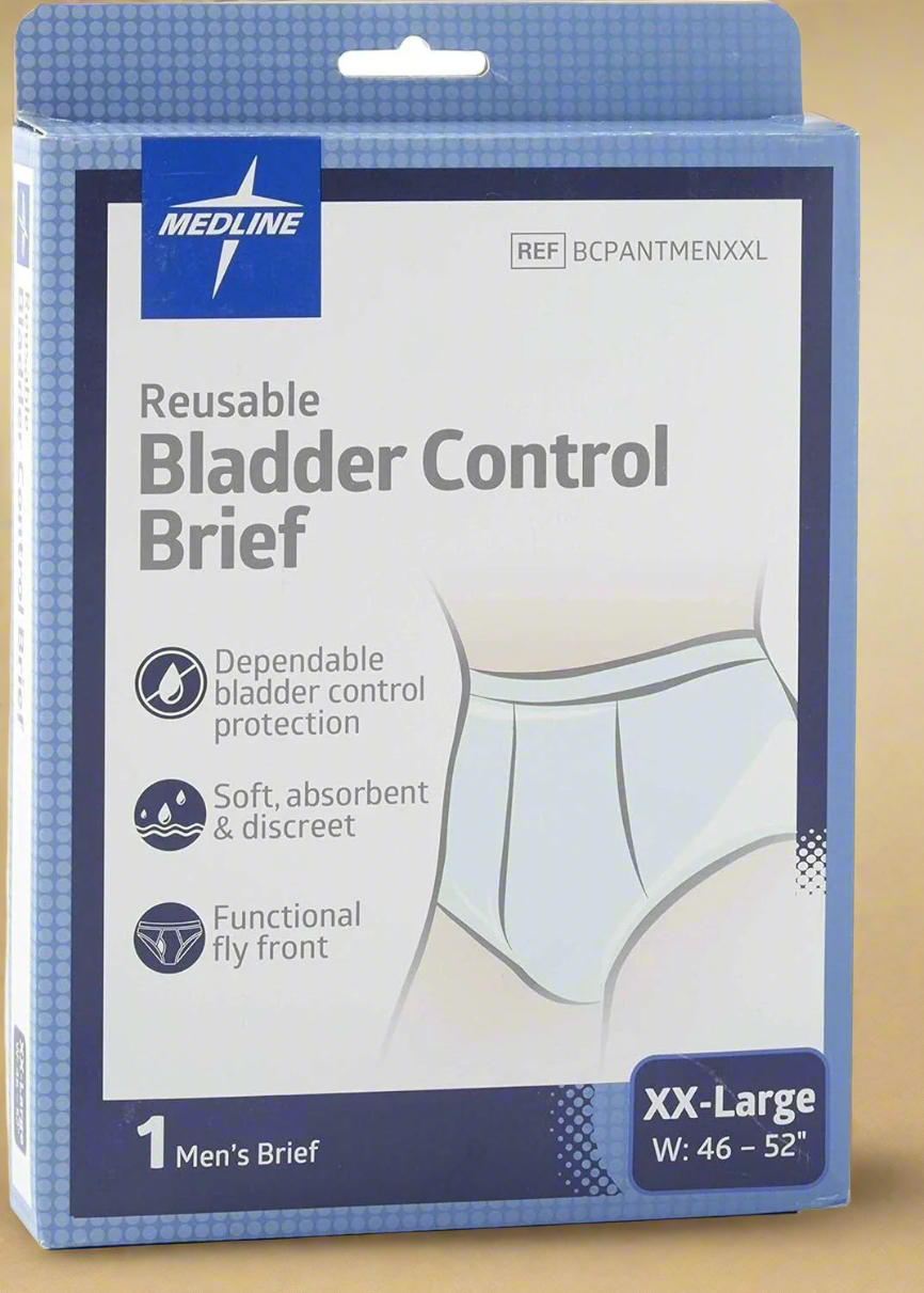Medline Men’s Reusable Bladder Control Brief – XX-Large (1 ct)