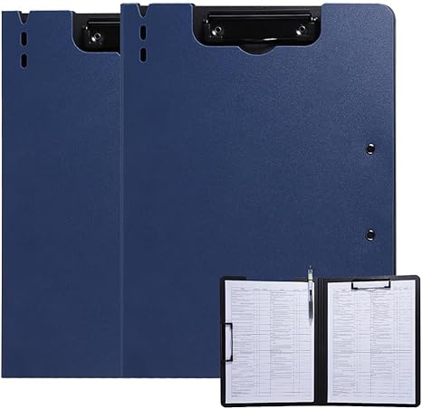Foldable Clipboard with Cover – Lite Blue