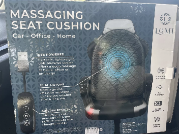 LOMI HEAT & MASSAGING SEAT CUSHION
