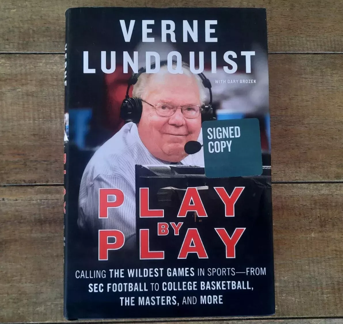 Play By Play by Verne Lundquist (2018,HC,1st/1st) SIGNED COPY