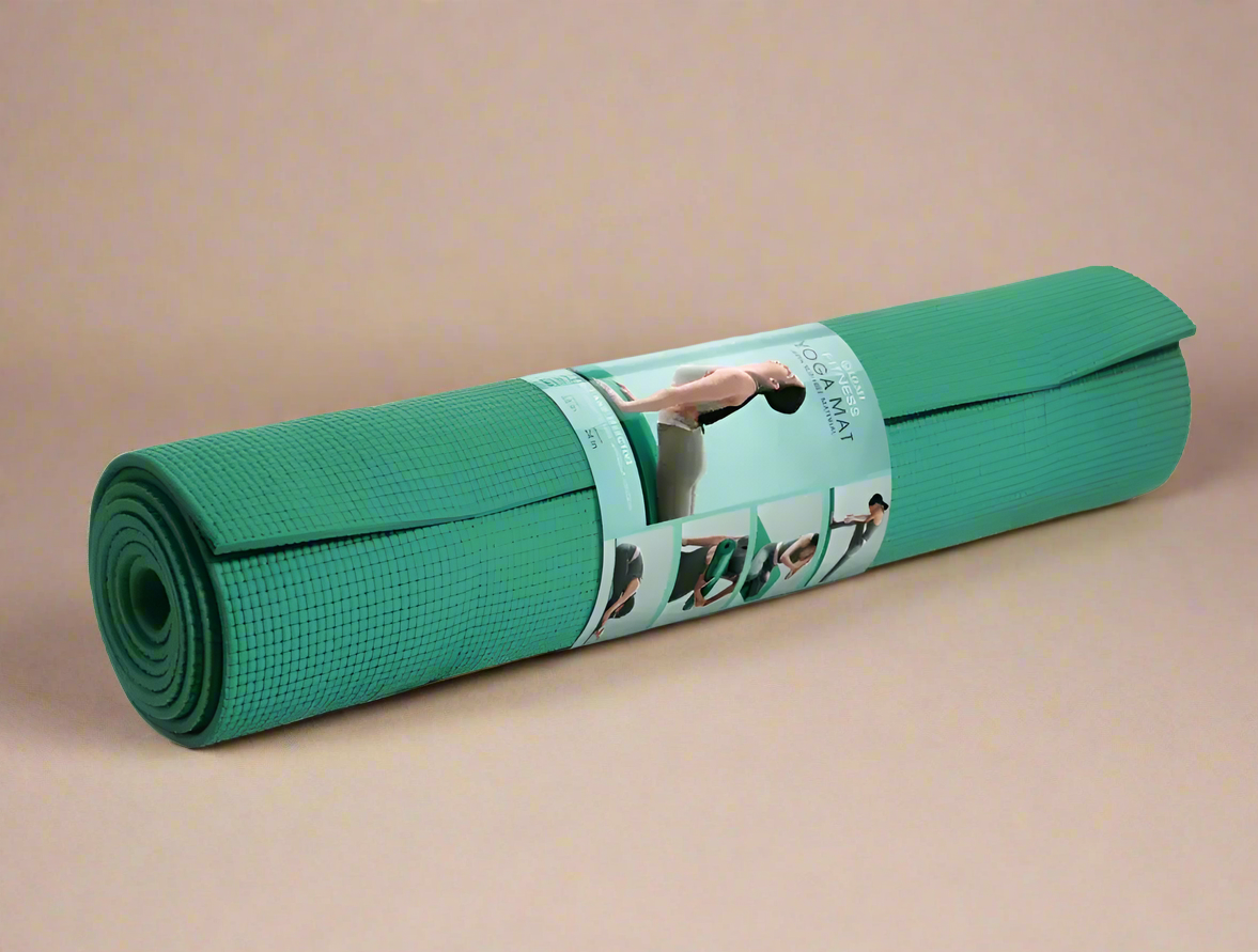 LOMI FITNESS YOGA MAT WITH SLIP-FREE MATERIAL GREEN