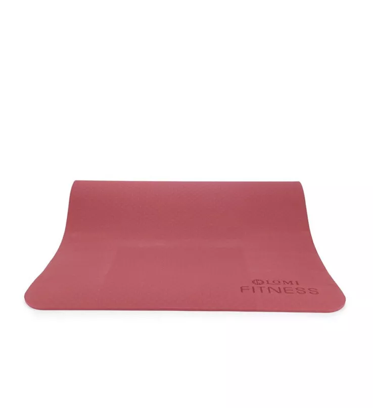 LOMI FITNESS YOGA MAT WITH SLIP-FREE MATERIAL GARNET