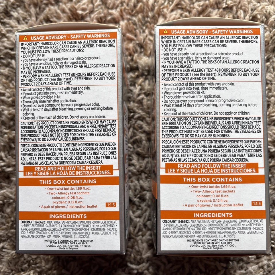 L'Oreal Men Expert One Twist Mess Free 5-Min Hair Color #01 Jet Black – 2 Pack