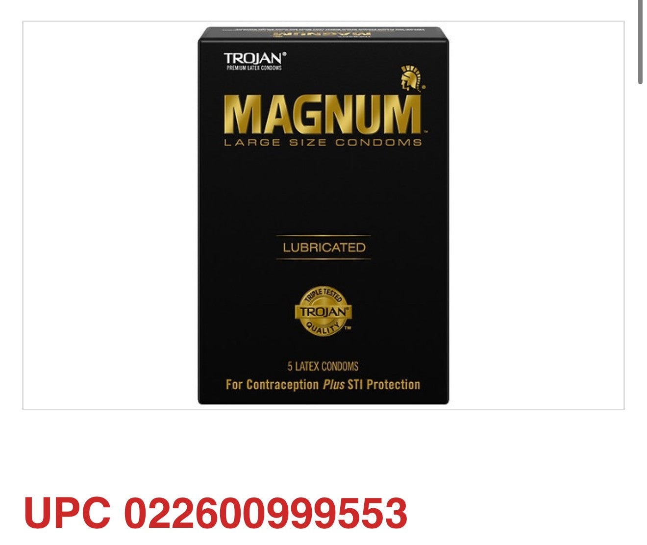 Trojan Magnum Condoms (5 Count)