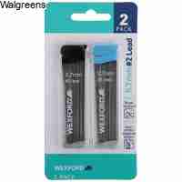 Write Bros Comfort Mechanical Pencil 5-Pack (0.7mm, Assorted Colors) + Wexford Pencil Leads (2-Pack)