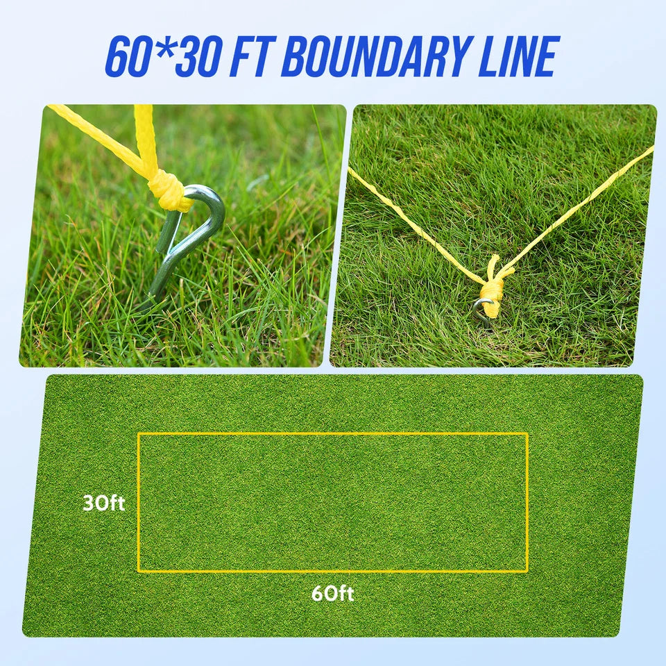 Patiassy Outdoor Volleyball Net Set with Ball, Pump & Carry Bag